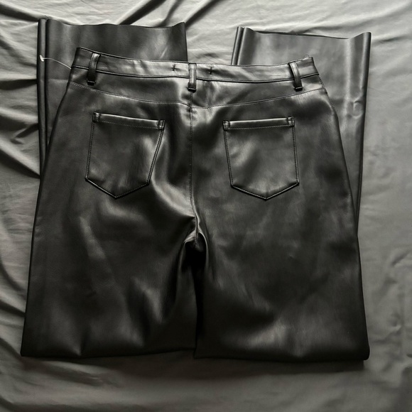 Altar’d State Flare Black Leather Pants - Picture 3 of 3